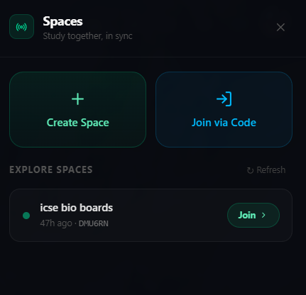 Real-time Collaborative Study Rooms